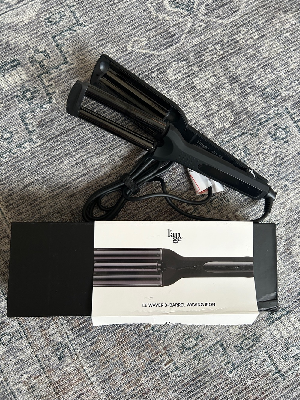 L'ange Le Waver 3-Barrel 16mm Titanium Waver Black Dual Voltage Digital Display - Picture 7 of 10